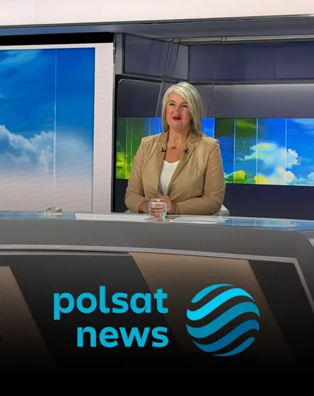 Prof. Małgorzata Dobrowolska w studiu Polsat News